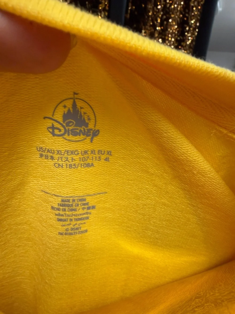 Disney sleeveless yellow